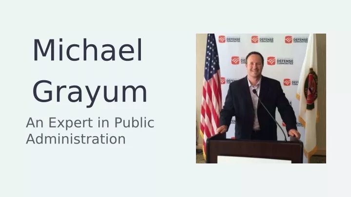 michael grayum an expert in public administration