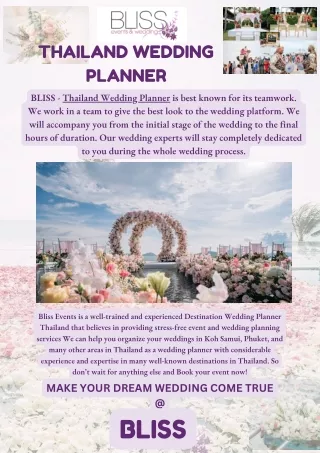 LOOKING FOR THAILAND WEDDING PLANNER?