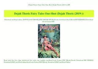 ^DOWNLOAD-PDF) Dejah Thoris Fairy Tales One-Shot (Dejah Thoris (2019-)) ZIP