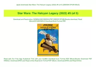 {epub download} Star Wars The Halcyon Legacy (2022) #5 (of 5) [EBOOK EPUB KIDLE]