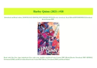 (READ-PDF!) Harley Quinn (2021-) #18 (DOWNLOAD E.B.O.O.K.^)