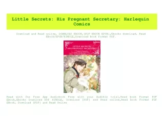 (READ-PDF!) Little Secrets His Pregnant Secretary Harlequin Comics download ebook PDF EPUB