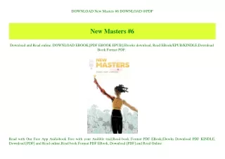 DOWNLOAD New Masters #6 DOWNLOAD @PDF