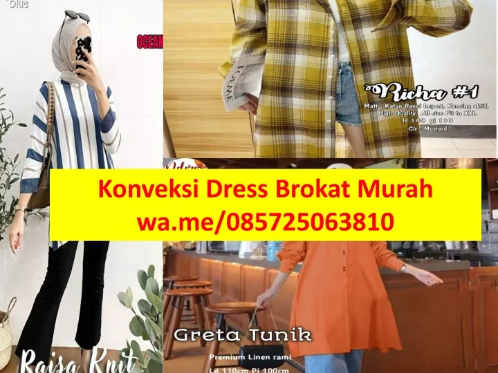 konveksi dress brokat murah wa me 085725063810