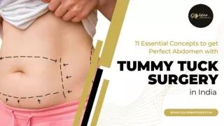 11 Essential Concepts To Get Perfect Abdomen With Tummy Tuck Surgery In India