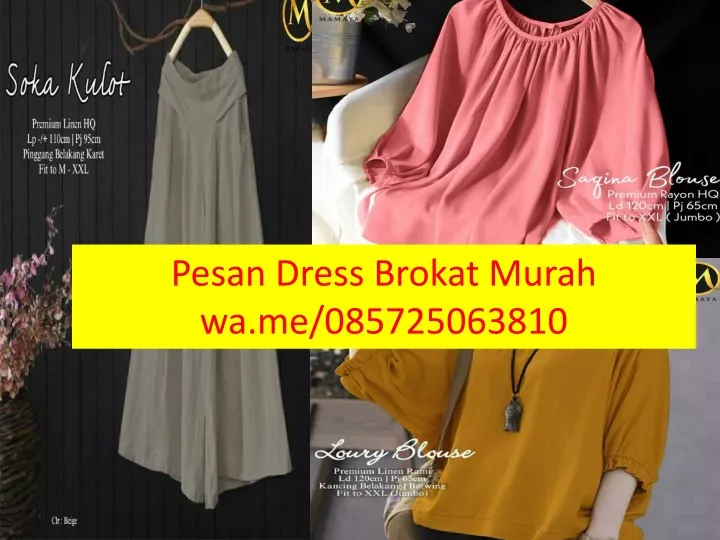 pesan dress brokat murah wa me 085725063810