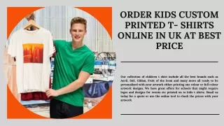 Order Kids Custom Printed T- Shirts Online in  UK at Best Price
