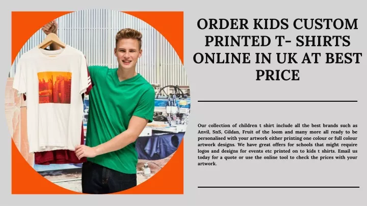 order kids custom printed t shirts online