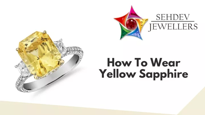 how to wear yellow sapphire