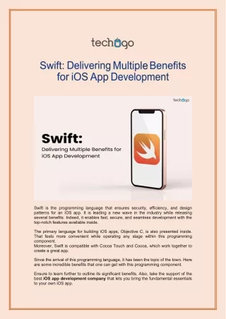 swift is the programming language that ensures