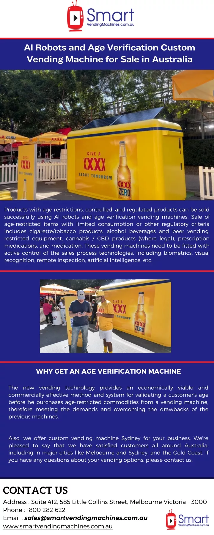 ai robots and age verification custom vending