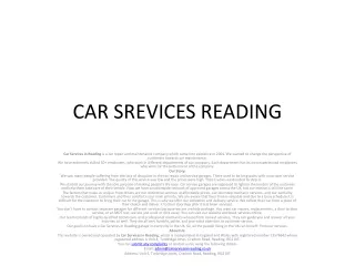 car srevices reading