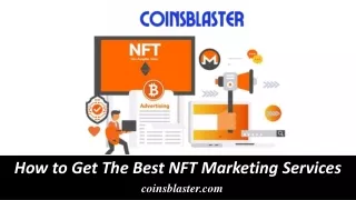 Get NFT Marketing Services from Coinsblaster