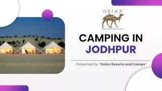 camping in jodhpur