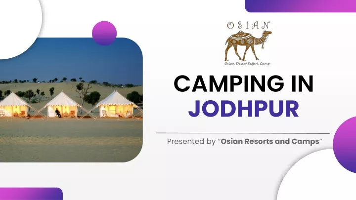 camping in jodhpur