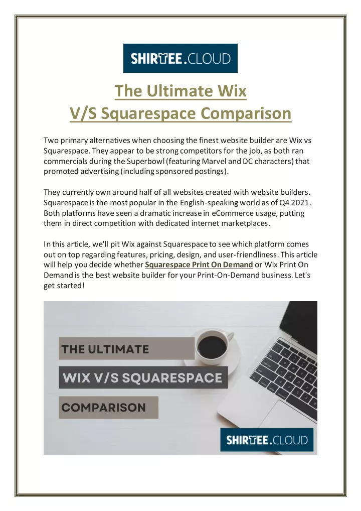 the ultimate wix v s squarespace comparison
