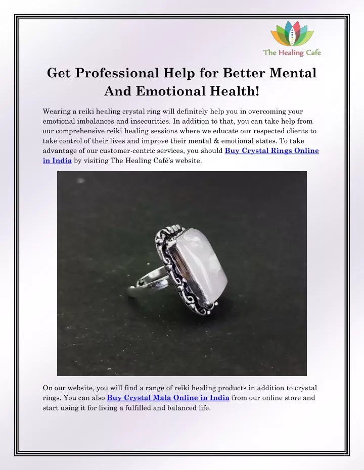 get professional help for better mental