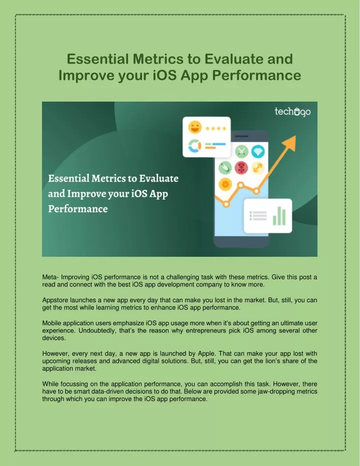 essential metrics to evaluate and improve your