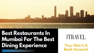 Best Restaurants In Mumbai For The Best Dining Experience