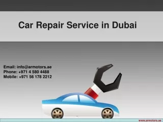 Car Repair Service in Dubai
