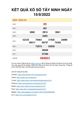 k t qu x s t y ninh ng y 15 9 2022