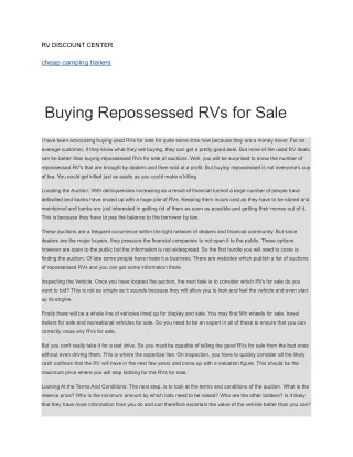 rv discount center