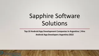sapphire software solutions