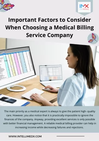 Important Factors to Consider When Choosing a Medical Billing Service Company