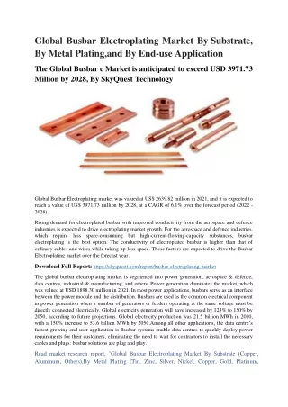 global busbar electroplating market by substrate