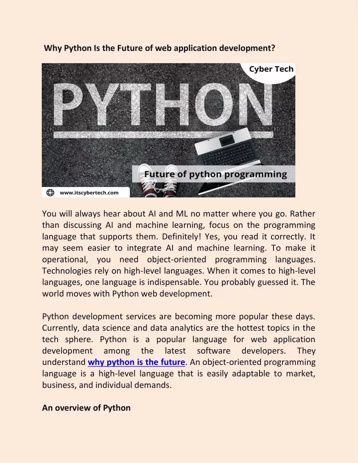 why python is the future of web application