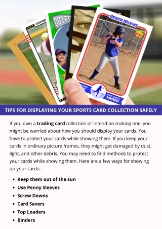 tips for displaying your sports card collection