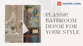 Classic Bathroom Decor For Your Style
