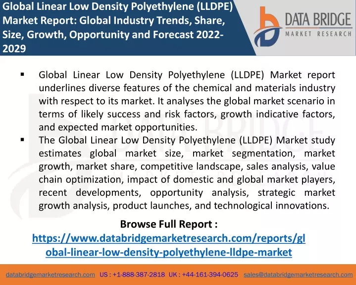 global linear low density polyethylene lldpe
