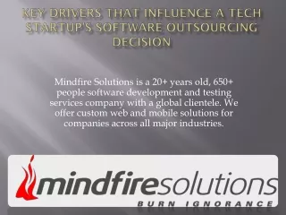 mindfire solutions is a 20 years old 650 people