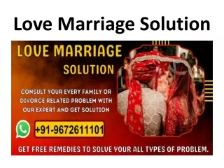 Love Marriage Solution