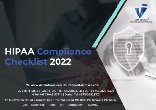 hipaa compliance checklist 2022