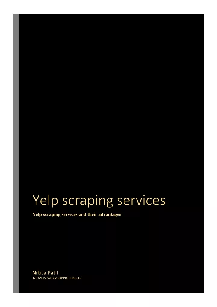 yelp scraping services