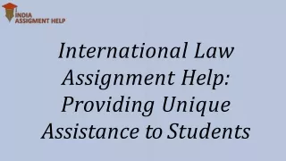 international law assignment help providing