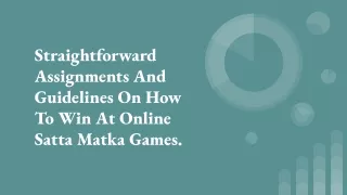 straightforward assignments and guidelines