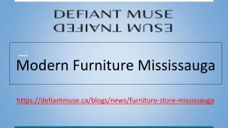 Modern furniture Mississauga - Defiant Muse