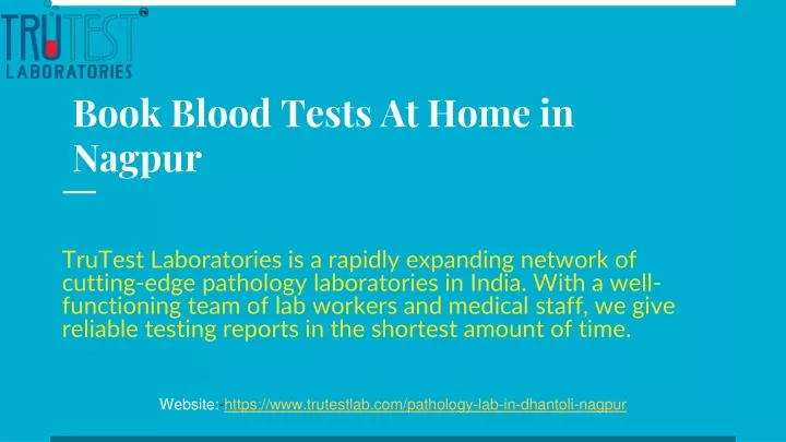 book blood tests at home in nagpur