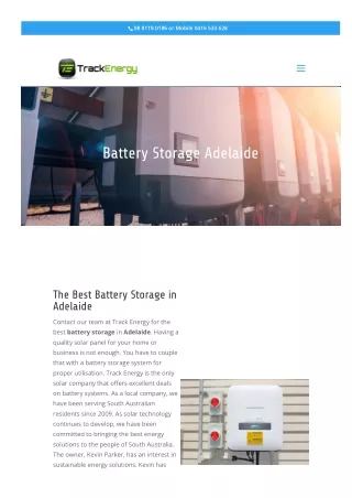 Battery Storage Adelaide