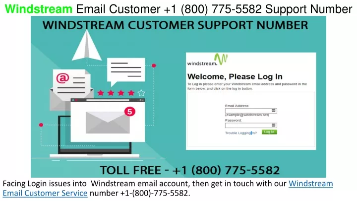 windstream email customer 1 800 775 5582 support number