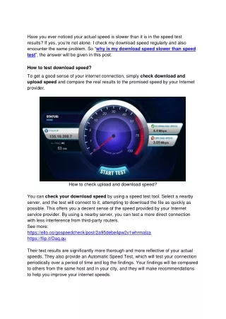 Why is My Download Speed Slower than Speed Test?