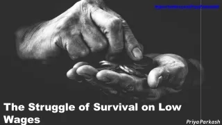 The Struggle of Survival on Low Wages | Priya Parkash