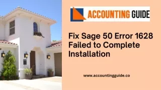 fix sage 50 error 1628 failed to complete