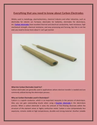 everything that you need to know about carbon