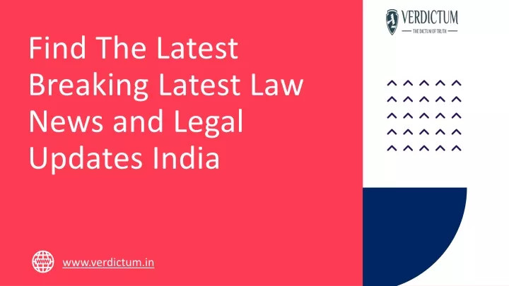 find the latest breaking latest law news