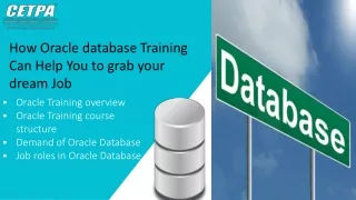 How oracle database training help you to grab your dream job