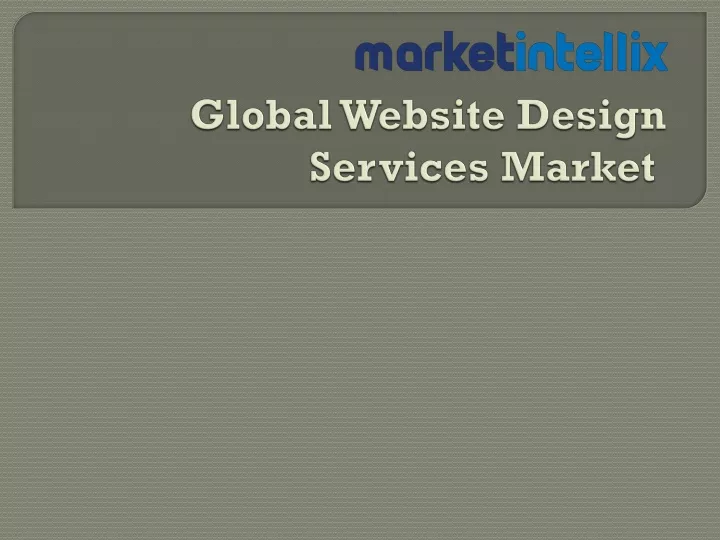 global website design services market